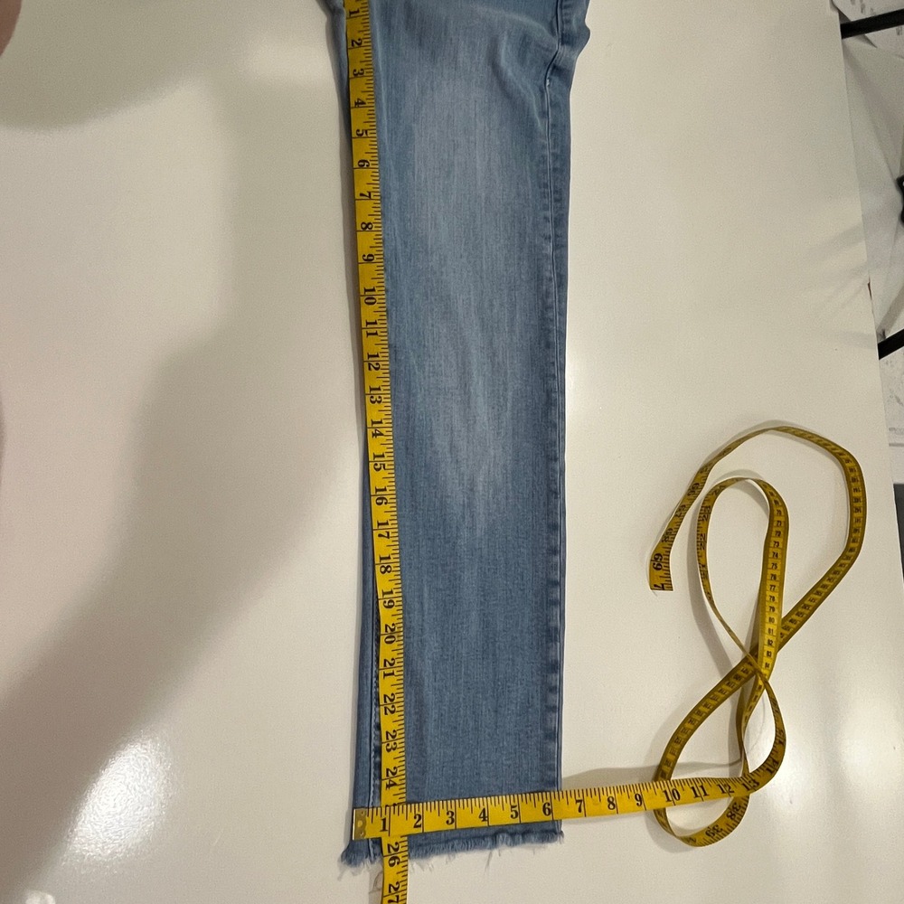 FRAME Le High Straight Jeans Womens 25 Light Blue Fading Premium Denim Capsule - Picture 7 of 13